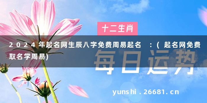 2024年起名网生辰八字免费周易起名 :(起名网免费取名学周易)